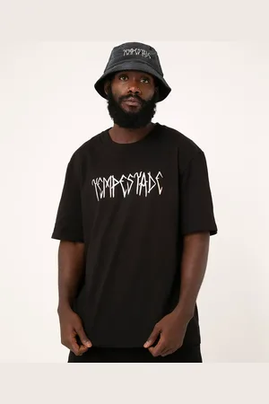 C&A Camiseta oversized de algodão tempestade marvel preta