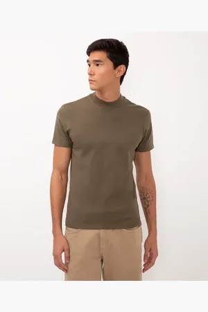 C&A Camiseta slim de algodão manga curta verde