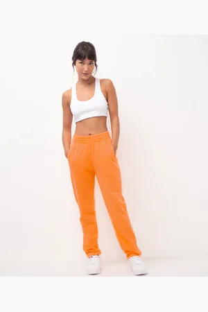 calça legging cintura alta com bolsos esportiva ace laranja - C&A