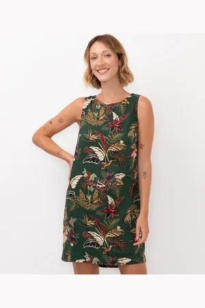 C&A Vestido curto de viscose floral