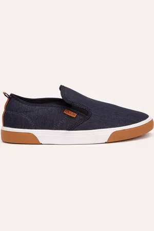 C&A Tênis Jeans Slip On Masculino Ollie Escuro