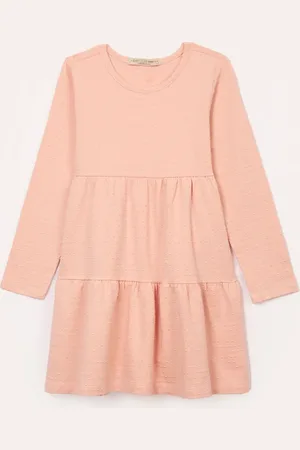 C&A Vestido de algodão infantil texturizado