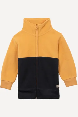 C&A Jaqueta de fleece infantil gola alta amarela