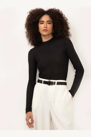 C&A Blusa com textura manga longa