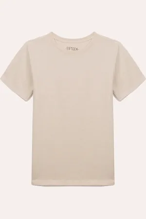 C&A Camiseta de algodão juvenil texturizada manga curta