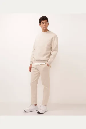 C&A Calça chino slim masculina de sarja bege