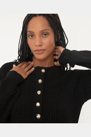 C&A Suéter de tricot manga longa com botões