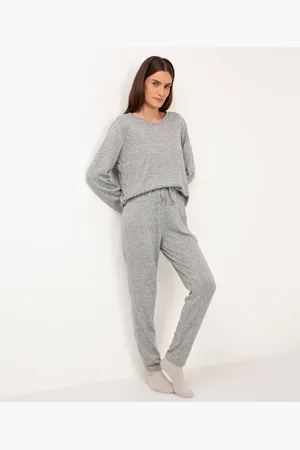 C&A Pijama longo básico cinza
