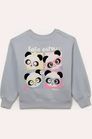 C&A Blusão de moletom infantil luluca azul