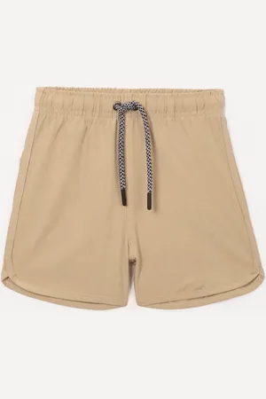 C&A Short infantil cós elástico com bolso bege