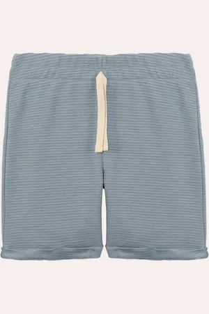C&A Bermuda infantil de malha texturizada azul