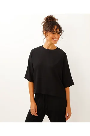 C&A Blusa manga curta texturizada