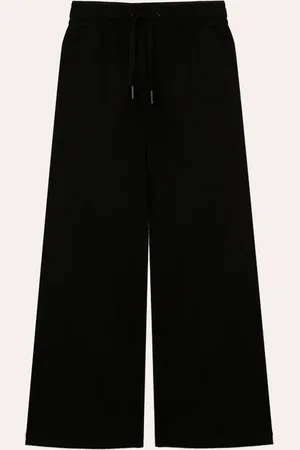 C&A Calça wide leg de moletom infantil preta