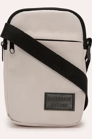 C&A Bolsa shoulder com zíper cinza