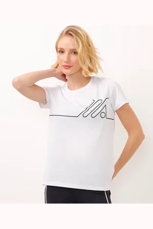 C&A Camiseta manga curta esportiva ace branca
