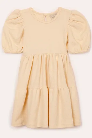 C&A Vestido três marias infantil manga bufante
