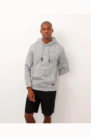 C&A Blusão de moletom tricot com capuz e bolso