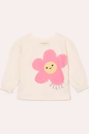 C&A Blusa de chenille infantil bordado de flor