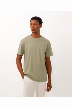 C&A Camiseta comfort com linho verde