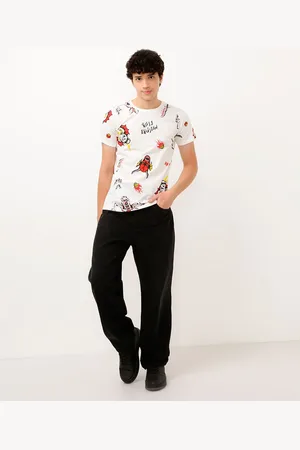 C&A Camiseta juvenil de algodão manga curta stranger things