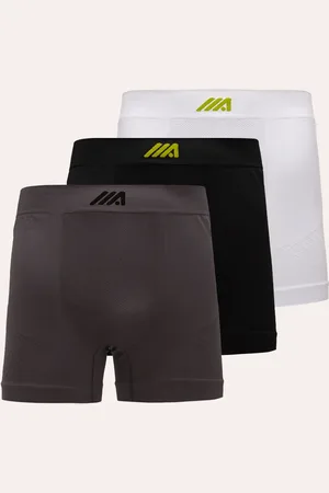 C&A Kit de 3 cuecas boxer com textura esportivo ace colorido