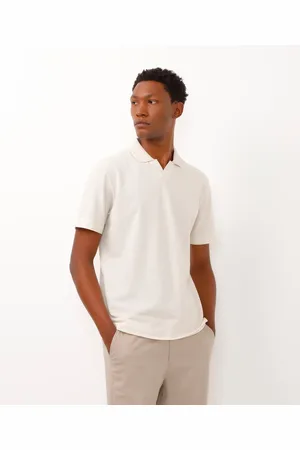 C&A Polo comfort com linho bege