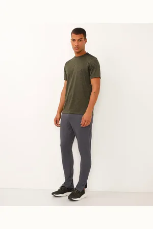 C&A Calça slim com recorte elástico e zíper esportiva ace cinza