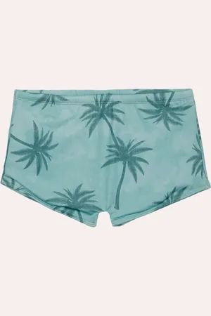 C&A Sunga boxer coqueiro proteção uv verde