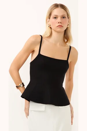 C&A Regata de tricot peplum preta