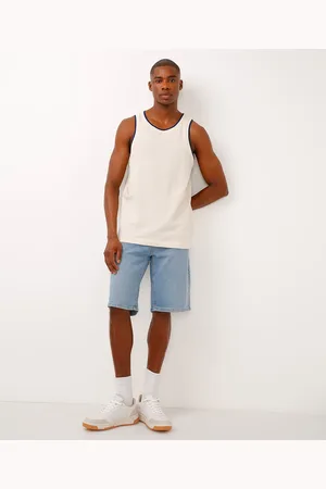 C&A Bermuda reta jeans azul