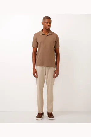 C&A Calça jogger de alfaiataria com bolso bege