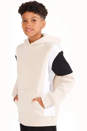 C&A Blusão de moletom com capuz infantil nice bege