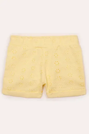 C&A Short de laise infantil curto floral amarelo