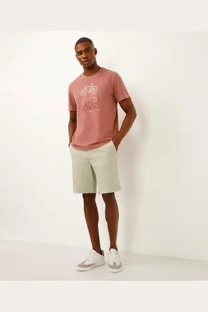 C&A Bermuda jogger de sarja com cordão verde
