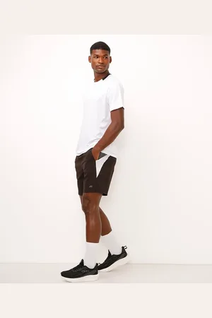 C&A Bermuda reta bicolor esportiva ace preta