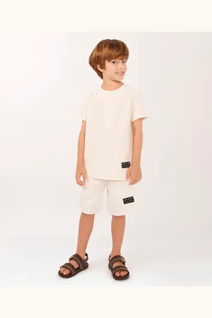 C&A Bermuda de algodão infantil com bolsos