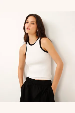 C&A Regata de tricot halterneck alongada bicolor