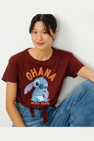 C&A Camiseta de algodão com amarração ohana stitch