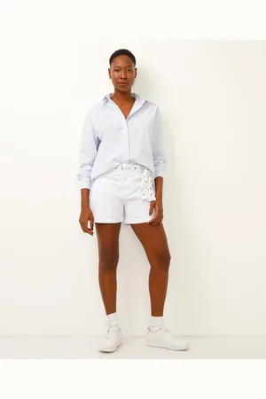 C&A Short mom de sarja com lenço