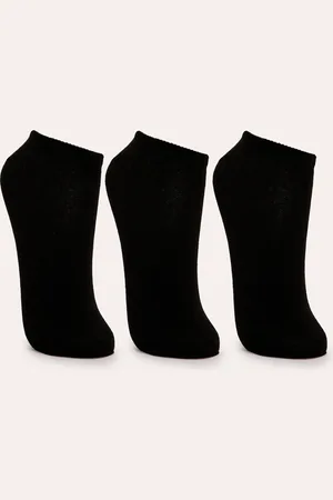 C&A Kit de 3 Meias Infantis Soquete Preta