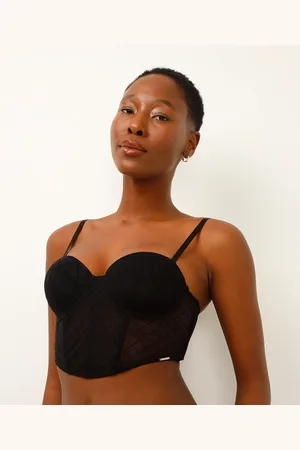 C&A Sutiã cropped meia taça texturizado