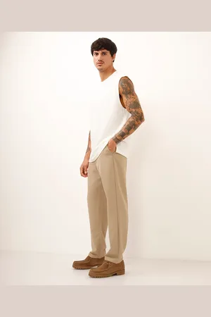 C&A Calça de alfaiataria com bolsos bege