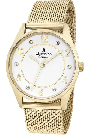 C&A Kit de Relógio Feminino Champion analógico + colar e brinco