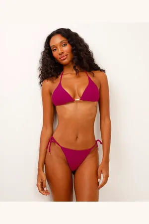 C&A Biquíni calcinha tanga com amarração roxo