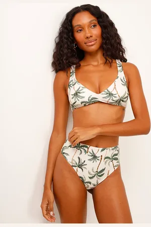 C&A Biquíni calcinha hot pant folhagem