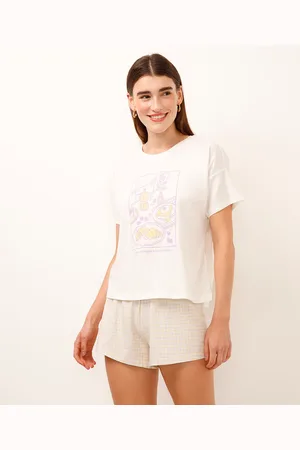 C&A Pijama short doll de algodão estampado