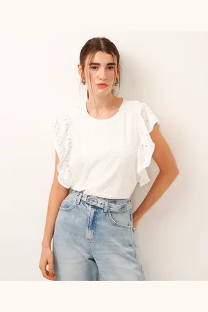 C&A Blusa de laise manga curta