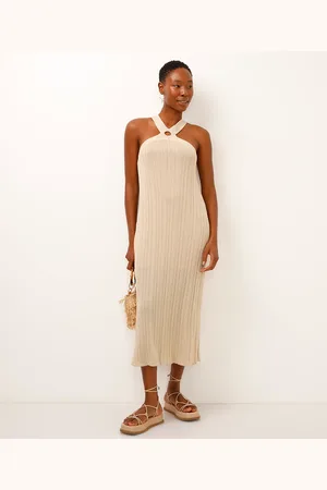 C&A Vestido halterneck de tricot com lurex