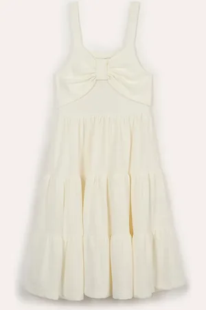 C&A Vestido infantil texturizado com laço