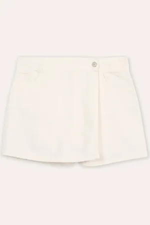 C&A Short saia juvenil de sarja transpassado